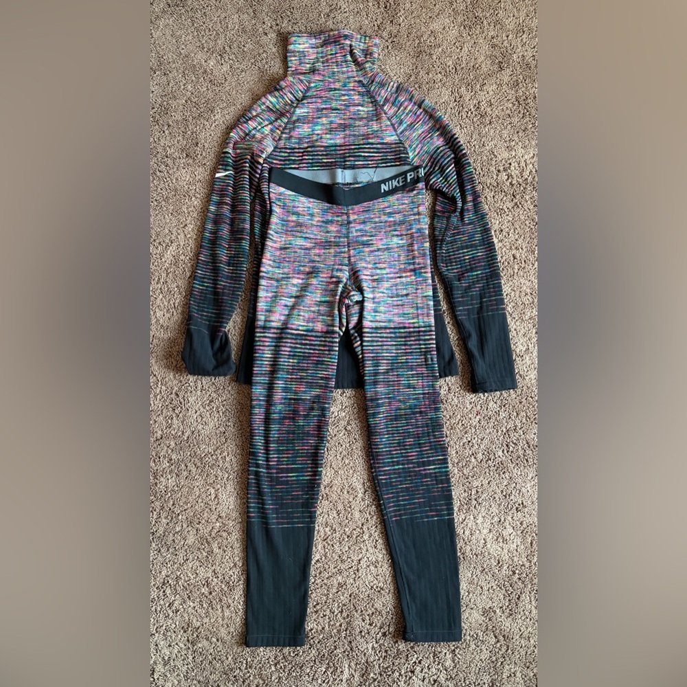 Nike Pro Colorful Striped Activewear Set